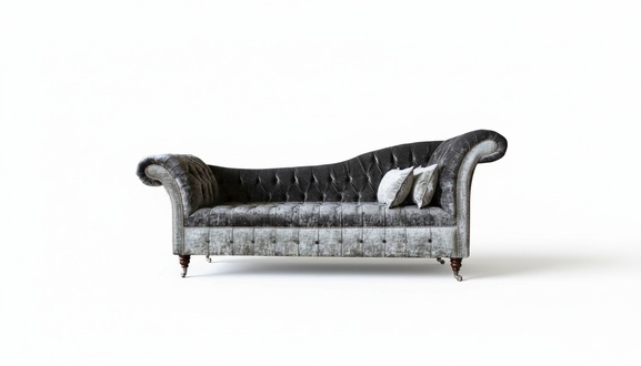 Chesterfield Chaise Lounge Living Room Modern Couchen Sofa Luxury Furniture Fabric New