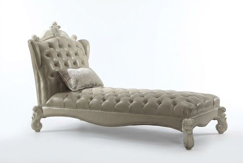 Chesterfield Chaise longues Sofa Chaise Club Relax Loungers Leather Textile New