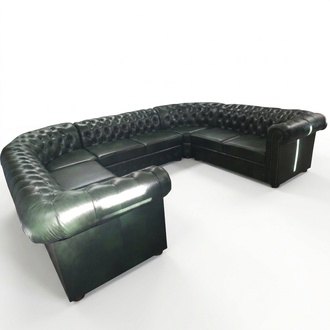 Chesterfield Corner Sofa U Shape Leather Sofa Corner Sofas Leather Couch Modern