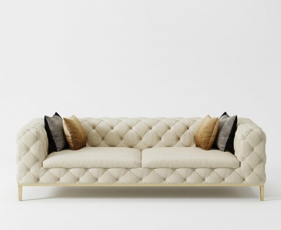 Chesterfield couch sofa upholstery 3 seater couches seat set sofas white