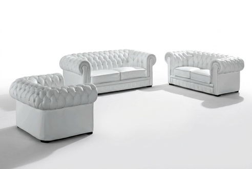 Chesterfield Couches Sofas Upholstery Leather 32 Seater Sofa Set
