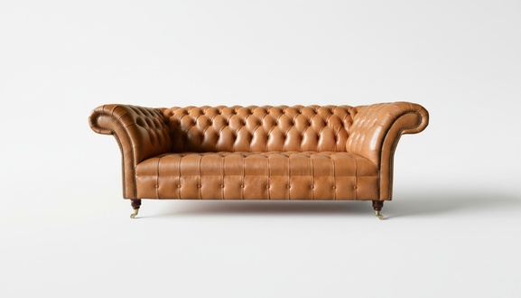 Chesterfield Design Luxury Upholstery Sofa Couch Seat Set Leather Textile 225cm