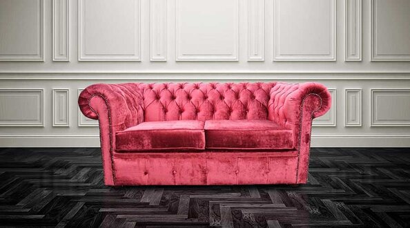 Chesterfield design luxury upholstery sofa couch seat set leather textile new 169