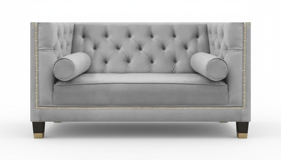 Chesterfield designer sofa two seater couch living room luxury furnishings