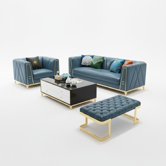 Chesterfield exclusive design furniture 32 seater stool couch upholstery set 3 pieces