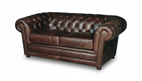 Chesterfield Faux Leather Upholstery Sofa 2 Seater Luxury Couch Classic Sofa Design