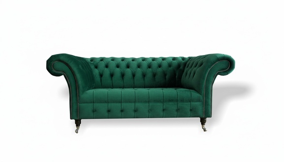 Chesterfield Green 2 Seater Couch Upholstery Sofas Couches Design Sofa Club Textile