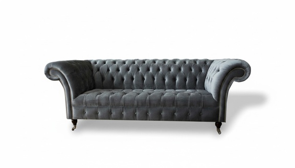 Chesterfield Gray Three Seater Creative Furniture New Living Room Modern Design Sofa