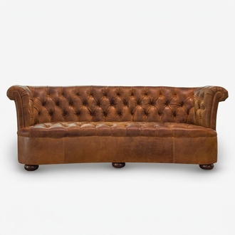 Chesterfield Leather Upholstery Design Sofa Luxury Couch Classic Sofa 3 Seater New