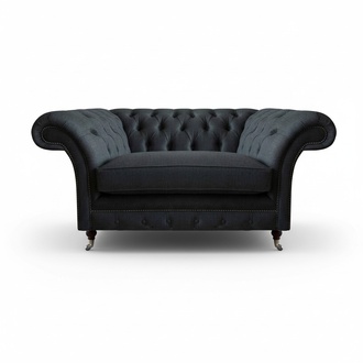 Chesterfield living room armchair designer upholstered furniture seating single seat