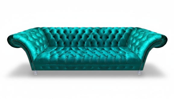 Chesterfield Luxury Modern Three-Seater Sofa Couch Designer Living Room New