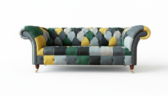 Chesterfield Multicoloured Living Room Modern Design Couches Sofa New Creative Furniture