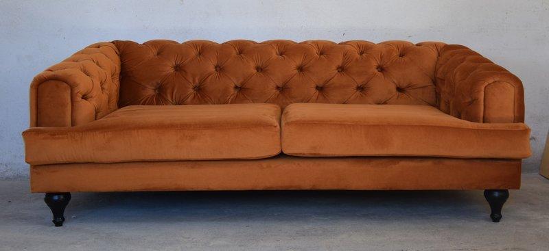 Design Chesterfield sofa set 4-seater fabric couch sofa upholstery sofas new Comfortable