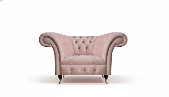Chesterfield Rosa Single Armchair Living Room Designer Upholstered Chair 1-Seater