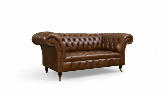 Chesterfield Sofa 2 Seater Upholstery Designer Couches Sofas Set Sofa #325 New