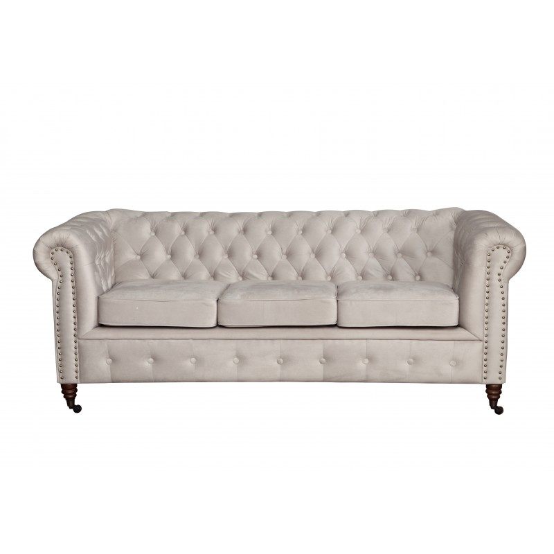 Chesterfield Sofagarnitur Sofa 3+1+1 Couch Polster Set Sofas Couchen Oxford