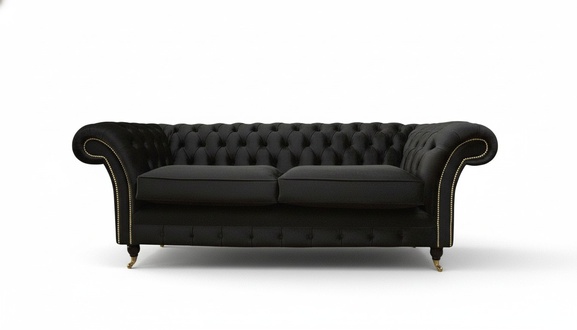 Chesterfield Sofa 3 Seater Couch Upholstery Luxury Textile Couches Sofas