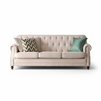 Chesterfield Sofa 3 Seater Living Landscape Relax Seat Design Couch Lounge Sofas