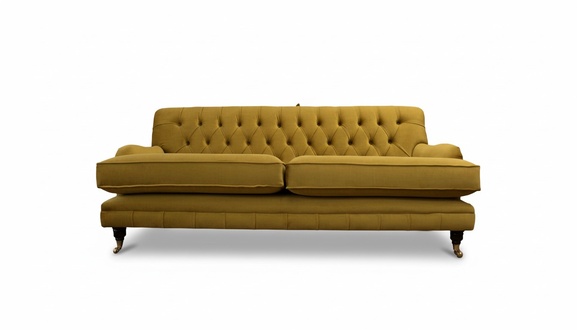Chesterfield Sofa 3 Seater Upholstery Textile Fabric Couches Elegant Sofas