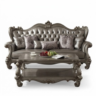 Chesterfield Sofa 3 Seater Couch Upholstery Leather Sofas Living Room Three Seater New