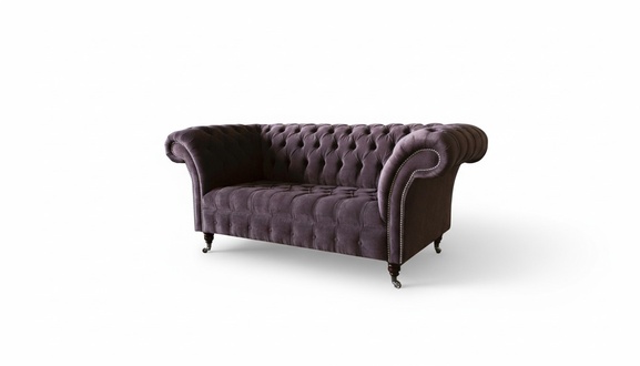 Chesterfield Sofa Couch Upholstery Sofas Classic 2 Seat Velvet Two Seater