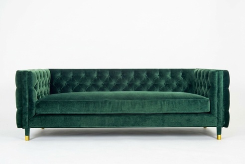 Chesterfield Sofa Living Room Fabric Sofa Couch Upholstery Seat 3 Seater Sofa New