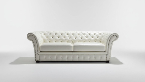 Chesterfield Sofa Luxury Three Seater Sofas Living Room Couches White