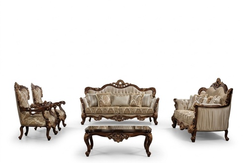 Chesterfield sofa set Couch set with coffee table Sofa upholstery 5 pcs.