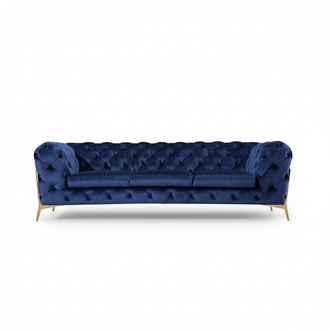 Chesterfield Sofa Set Sofa Cushion 3 2 1 Seater Leather Sofas Fabric New
