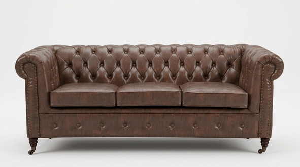 Chesterfield Sofa Set Sofa Couch Upholstery 3 2 Seater Leather Sofas Fabric New