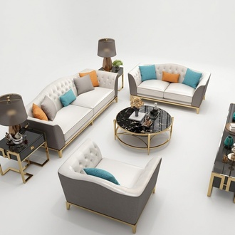 Chesterfield stainless steel couch upholstery seat sofa 3 + 2 leather set living room new