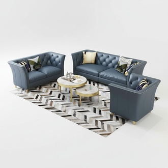 Chesterfield stainless steel couch upholstery seat set sofa 3 + 1 leather living room new