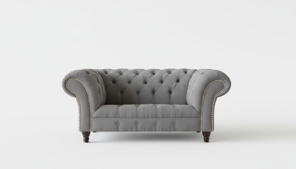 Chesterfield Textile Sofa 2 Seater Sofa Upholstery Sofas Design Luxury Fabric Sofas New