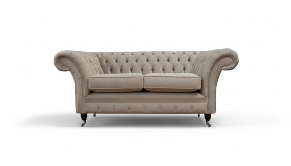 Chesterfield textile upholstery sofa design luxury couch fabric sofas 2 seater