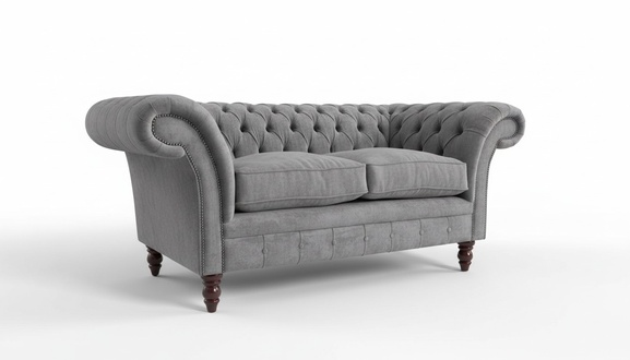 Chesterfield textile upholstery sofa design luxury couch fabric sofas 2 seater couches