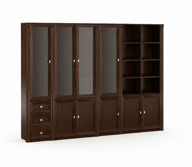 Chic brown office cabinet solid wood furniture bedroom decor
