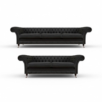 Send Chesterfield couch set modern 3-seater upholstered two-seater.