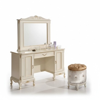 Chic White Chest of Drawers Mirror Classic Furniture Set of Sideboard Dressers