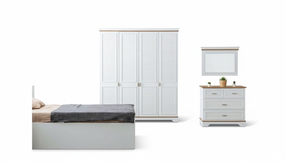 Children\'s room set chest of drawers mirror modern bedroom 2 pcs.