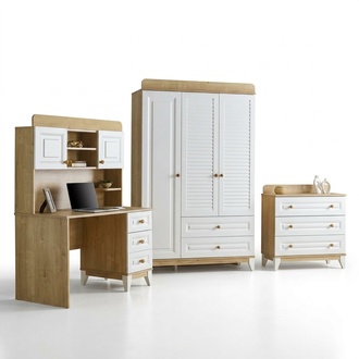 Children\'s room set wardrobe dresser desk functional furniture