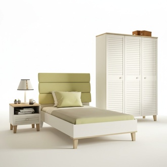 Children\'s Room Set White Wood Modern for Children\'s Room