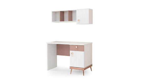 Children\'s room set youth room desk + shelf modern set 2 pcs. new