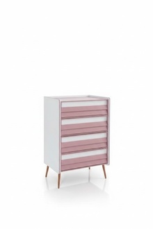 Nursery Youth Room Chest of Drawers Two-Tone Furniture Girl New