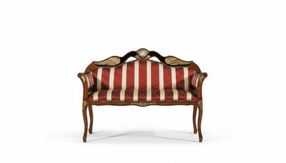 Classic bench upholstery furniture baroque style textile bench two-seater