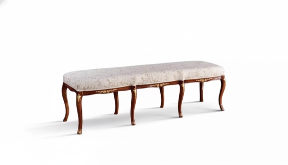 Classic Brown Bench Design Textile New Upholstery Fabric Seating New