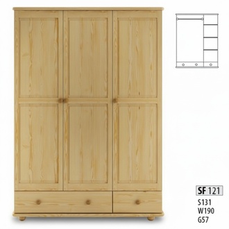 Classic wardrobe solid wood country house wardrobe pine cabinets new