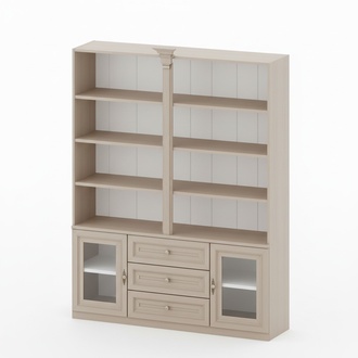 Classic cupboards cupboard wall unit showcase display cabinet wood living room Go to the original offer