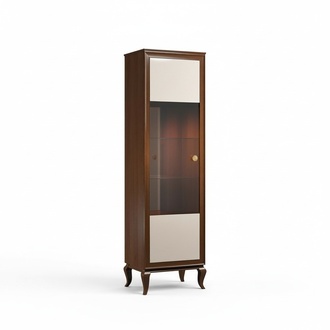 Modern style made of real wooden living room showcase/cupboard with a swing door