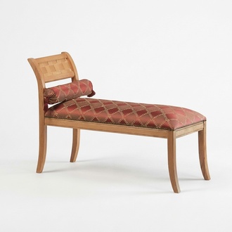 Classic chaise longue living room lounge seating New textile furniture