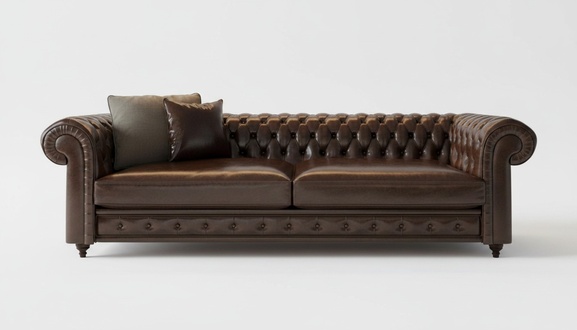 Classic Chesterfield luxury sofa Stylish designer couch Living room
